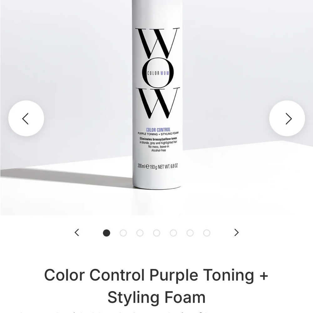 Color Wow Purple Toning Styling Foam
